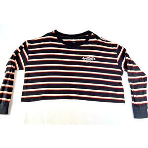 Hollister Men’s L Long Sleeve Mid Drift Shirt 100% Cotton Black Red Yellow White